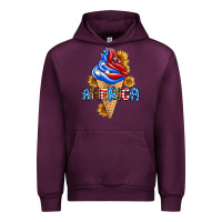 Mauve Wine ice cream america Urban Hoodie - AdoDesignShop