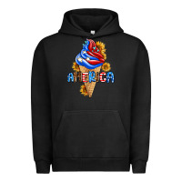 Pigment Black ice cream america Urban Hoodie - AdoDesignShop