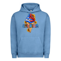 Pigment Pebble Blue ice cream america Urban Hoodie - AdoDesignShop