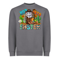 Storm Hop Into Easter Bunny Western Heavyweight Sweatshirt - CowhideDigitalArt