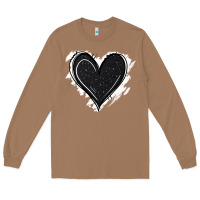 Toasted Coconut black glitter heart Long Sleeve Tee - Jasminsmagicworld