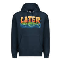 Navy Later Premium Hoodie - CowhideDigitalArt