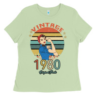 Matcha Vintage 1980 Original Parts Women 40th Birthday Ladies Tee - Bettercallsaul