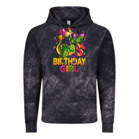 Cloud Black 5 rd birthday girl t rex pink Vintage Hoodie - CowGirlArtShop