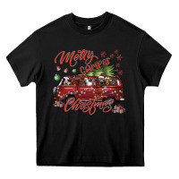 Black merrycamperchristmas Heavy Core Tee - SublimationCraftShop