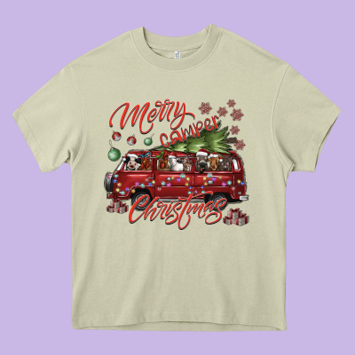 Merrycamperchristmas Heavy Core Tee Designed By Sublimationcraftshop