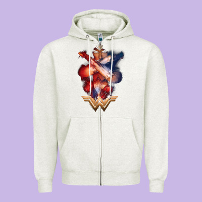 Wonder Woman Movie Arms Crossed T Shirt Zipper Hoodie Designed By Inspiradesign