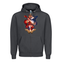 Smoke wonder woman movie arms crossed t shirt Zipper Hoodie - InspiraDesign