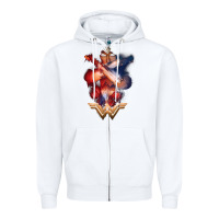 White wonder woman movie arms crossed t shirt Zipper Hoodie - InspiraDesign