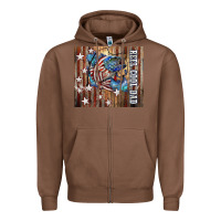Chestnut Western Reel Cool Dad American Zipper Hoodie - LillyAllenDesigns