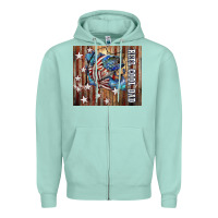 Seafoam Western Reel Cool Dad American Zipper Hoodie - LillyAllenDesigns