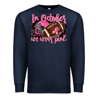 Navy in october we wear pink with football Premium Sweatshirt - BarkalooDesign