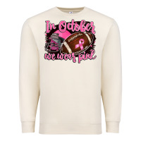 Sandshell in october we wear pink with football Premium Sweatshirt - BarkalooDesign