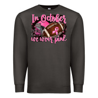 Smoke in october we wear pink with football Premium Sweatshirt - BarkalooDesign