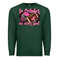 Sports Green in october we wear pink with football Premium Sweatshirt - BarkalooDesign