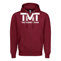 Burgundy the money team racing Zipper Hoodie - InspiraDesign