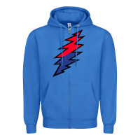 True Royal Lazy Lightning Bolt Zipper Hoodie - InspiraDesign