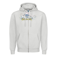 Dove Grey Megadeath caught Zipper Hoodie - InspiraDesign