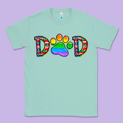 Dad Lgbt Classic Tee Designed By Cowhidedigitalart