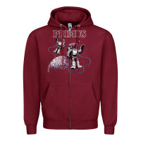 Burgundy primus Zipper Hoodie - InspiraDesign