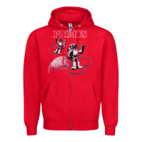 Red primus Zipper Hoodie - InspiraDesign