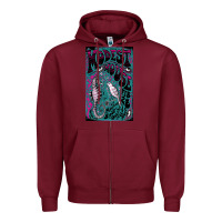 Burgundy Modest Mouse Zipper Hoodie - InspiraDesign
