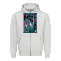 Dove Grey Modest Mouse Zipper Hoodie - InspiraDesign