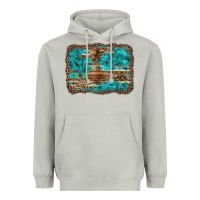Moon Dust western turquoise stone aztec tiger pattern background Heavyweight Hoodie - Artiststas