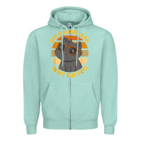 Seafoam funny retro sunset eff you see kay why oh you cat lovers t shirt Zipper Hoodie - ArtChic