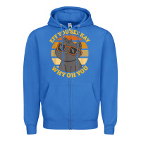 True Royal funny retro sunset eff you see kay why oh you cat lovers t shirt Zipper Hoodie - ArtChic