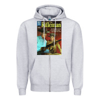 Heather Grey The Rifleman Retro Western Zipper Hoodie - ArtChic