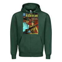 Sports Green The Rifleman Retro Western Zipper Hoodie - ArtChic