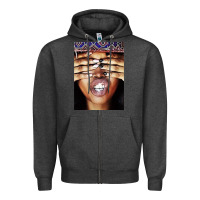 Charcoal Heather erykah badu baduizm 1 Zipper Hoodie - ArtChic