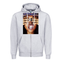 Heather Grey erykah badu baduizm 1 Zipper Hoodie - ArtChic