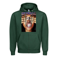 Sports Green erykah badu baduizm 1 Zipper Hoodie - ArtChic
