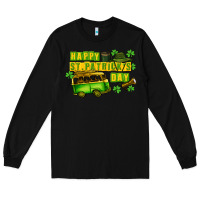 Black Camper Happy St. Patrick's Day Long Sleeve Tee - CowGirlArtShop