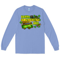 Colony Blue Camper Happy St. Patrick's Day Long Sleeve Tee - CowGirlArtShop