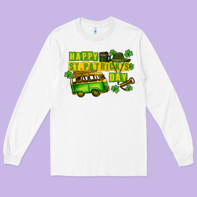 Camper Happy St. Patrick's Day Long Sleeve Tee Designed By Cowgirlartshop