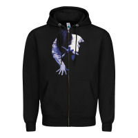 Black sadako 1 Zipper Hoodie - ArtChic