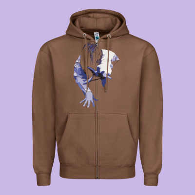 Sadako 1 Zipper Hoodie Designed By Artchic