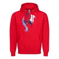 Red sadako 1 Zipper Hoodie - ArtChic