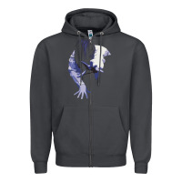 Smoke sadako 1 Zipper Hoodie - ArtChic