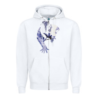 White sadako 1 Zipper Hoodie - ArtChic