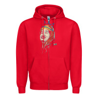 Red animated bobby lee tiger belly Zipper Hoodie - ArtChic