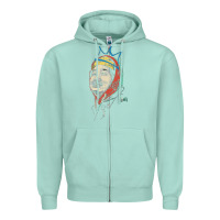 Seafoam animated bobby lee tiger belly Zipper Hoodie - ArtChic