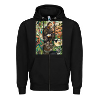 Black saint francis Zipper Hoodie - ArtChic