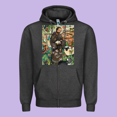 Saint Francis Zipper Hoodie Designed By Artchic