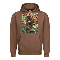 Chestnut saint francis Zipper Hoodie - ArtChic