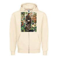 Sandshell saint francis Zipper Hoodie - ArtChic