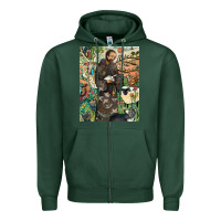 Sports Green saint francis Zipper Hoodie - ArtChic